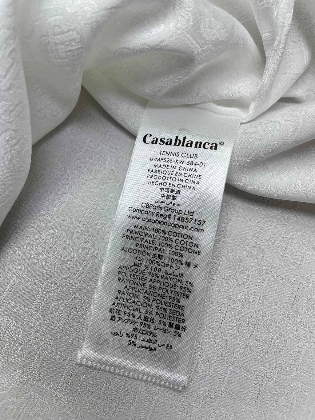 Men's CASABLANCA Long Sleeved Silk Shirt #1024