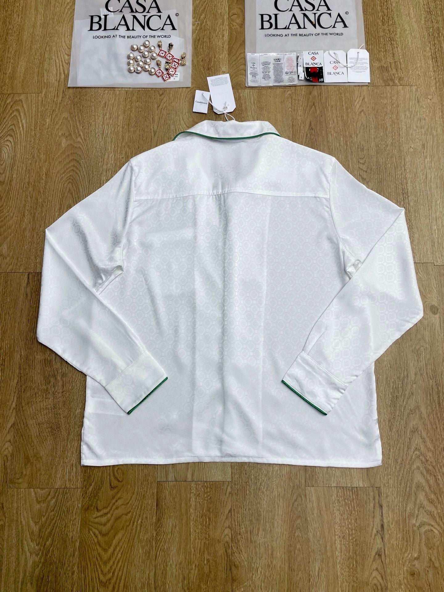 Men's CASABLANCA Long Sleeved Silk Shirt #1024