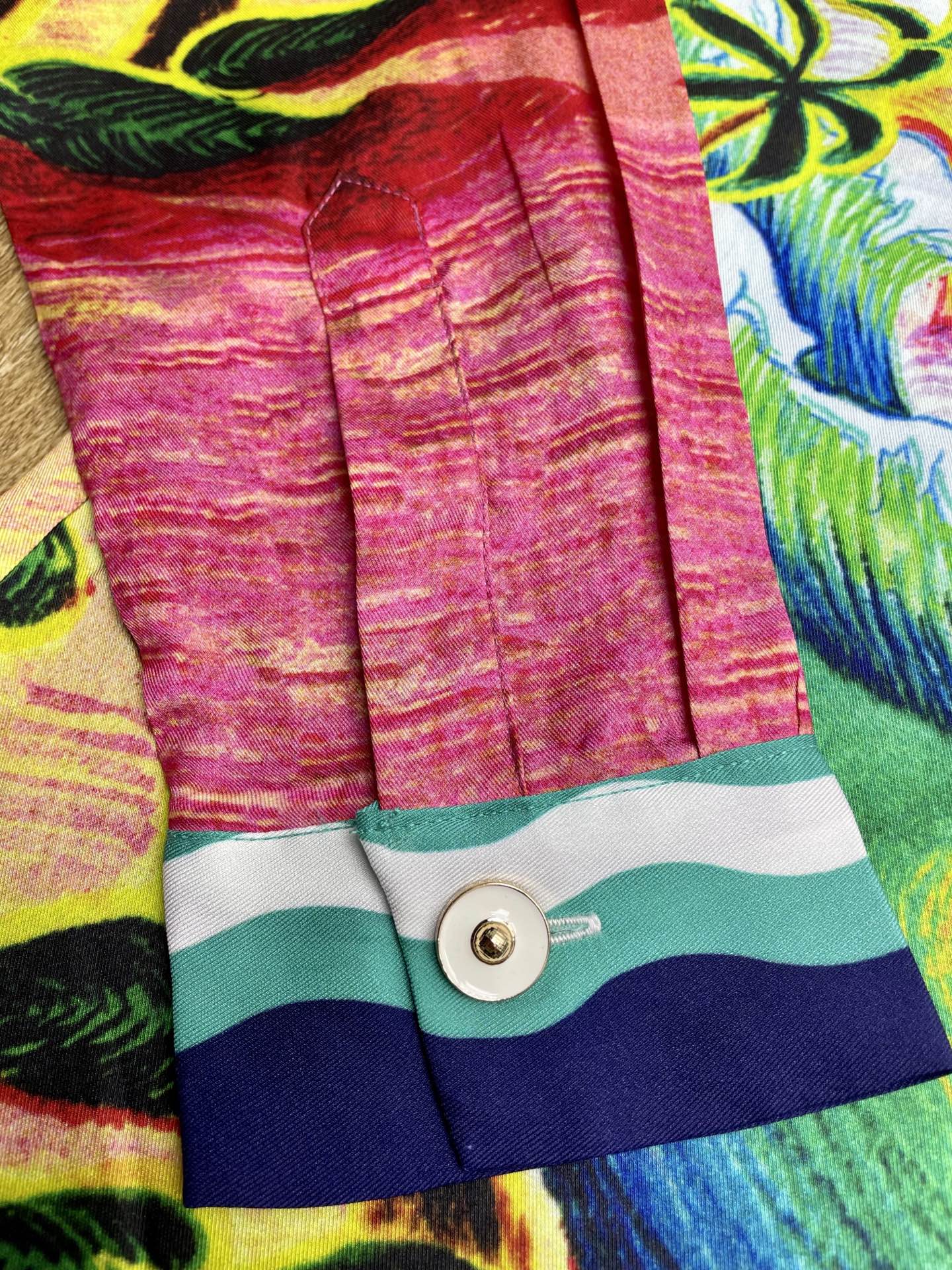 Men's CASABLANCA Long Sleeved Silk Shirt #3547