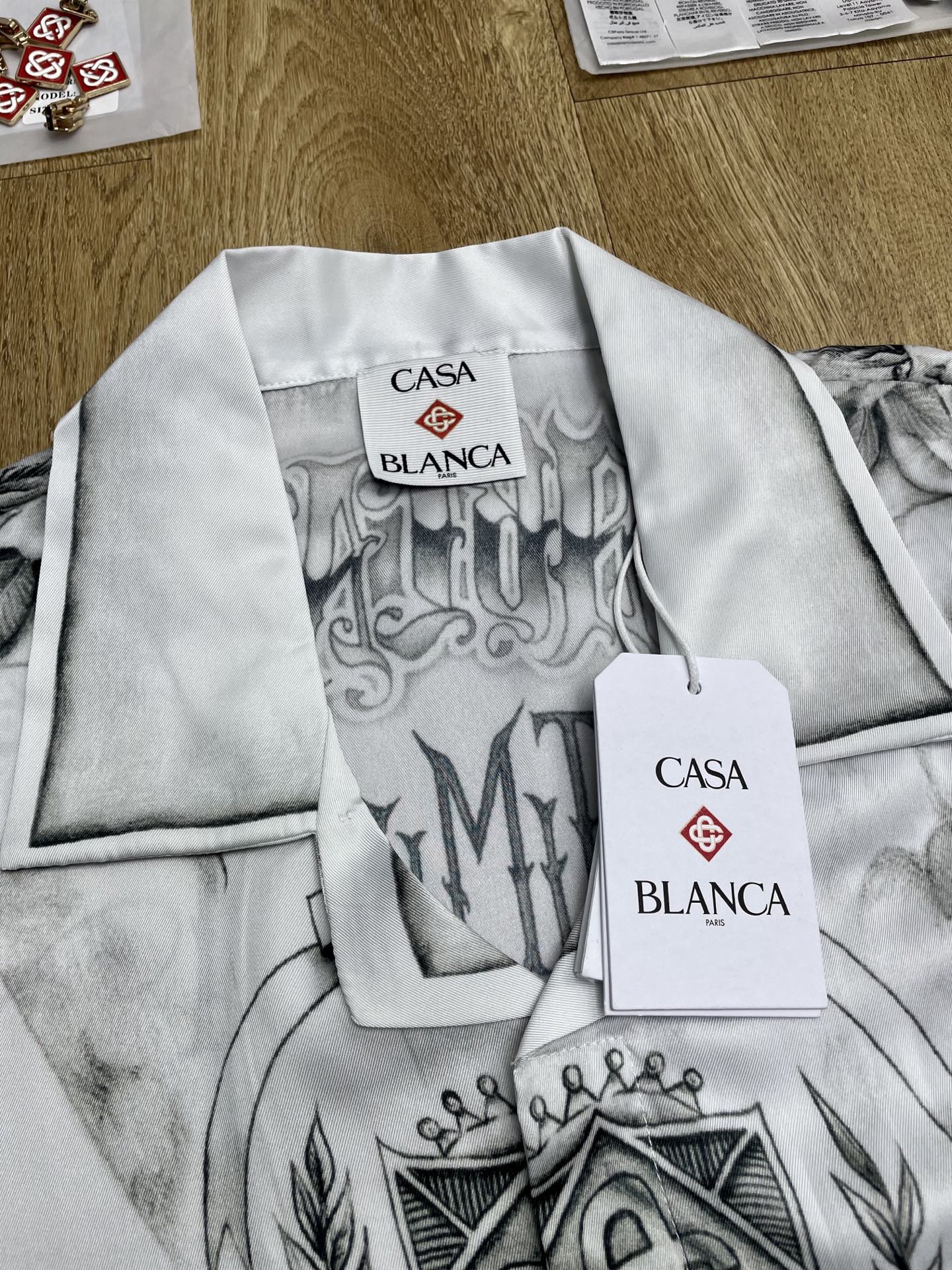 Men's CASABLANCA Long Sleeved Silk Shirt #3549