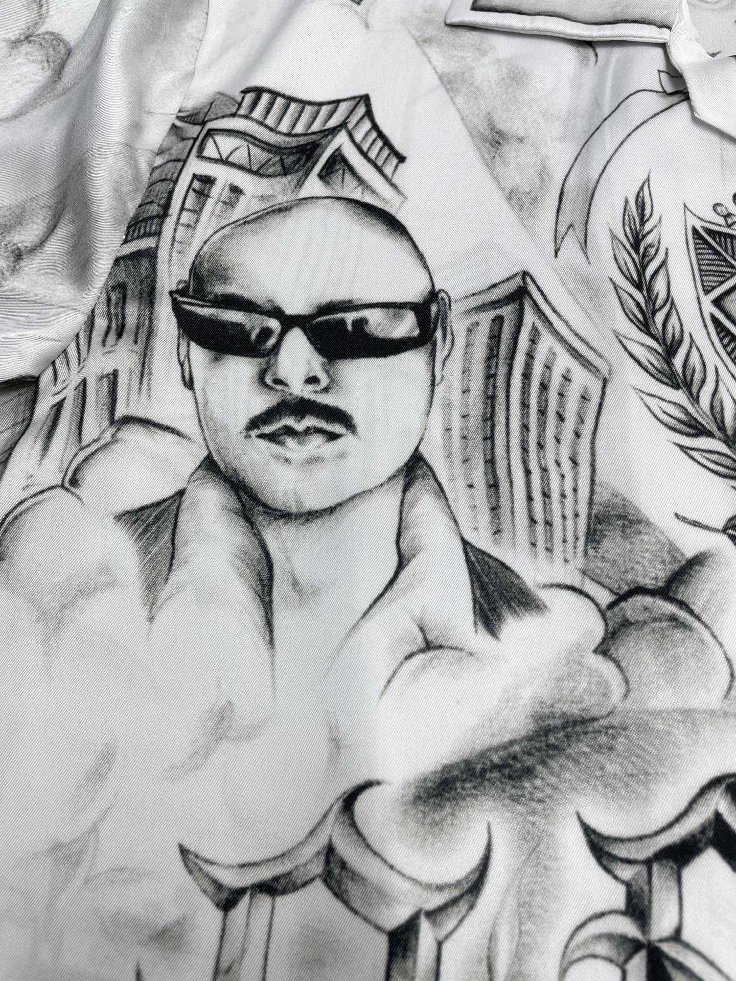 Men's CASABLANCA Long Sleeved Silk Shirt #3549