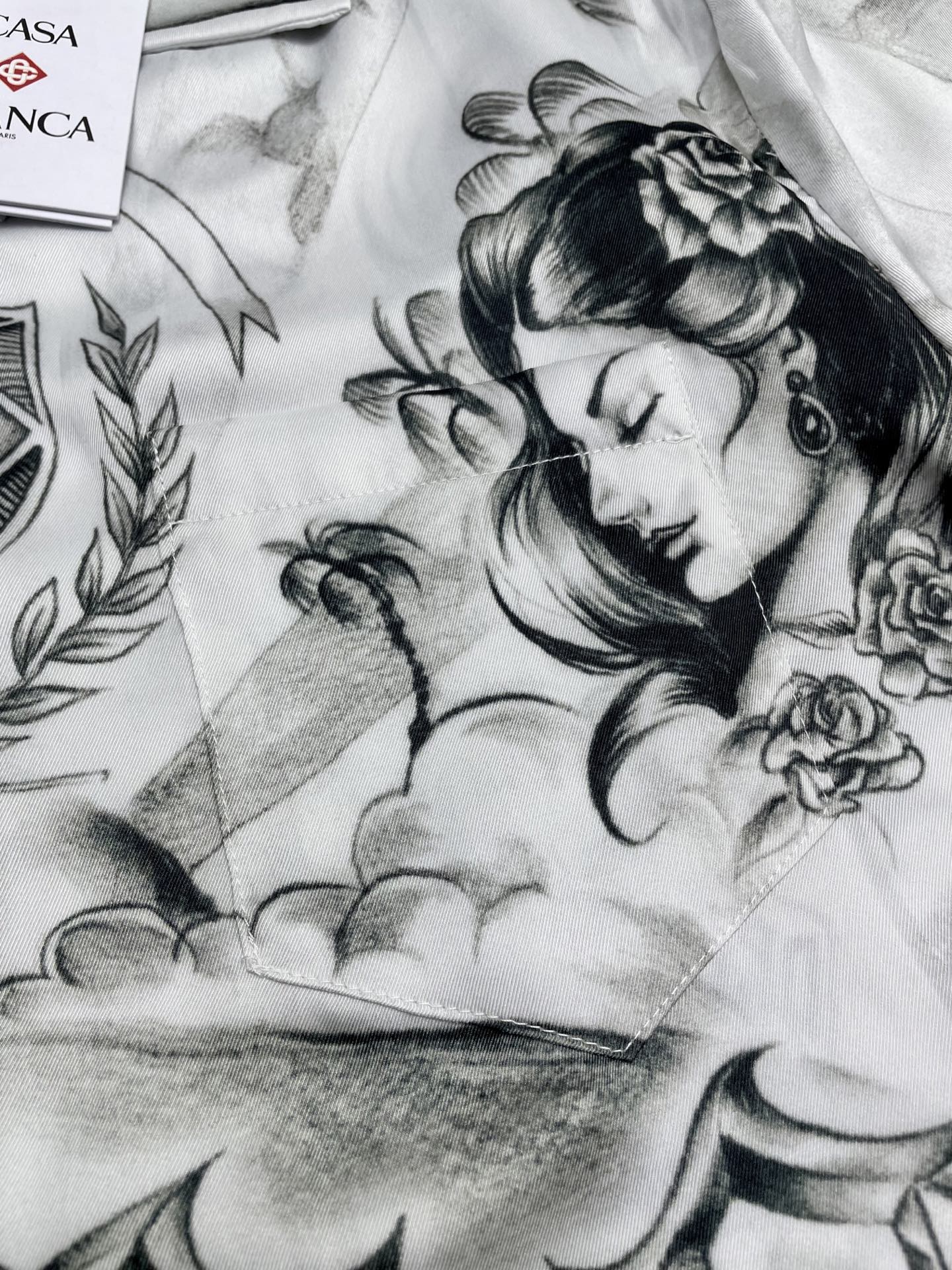 Men's CASABLANCA Long Sleeved Silk Shirt #3549