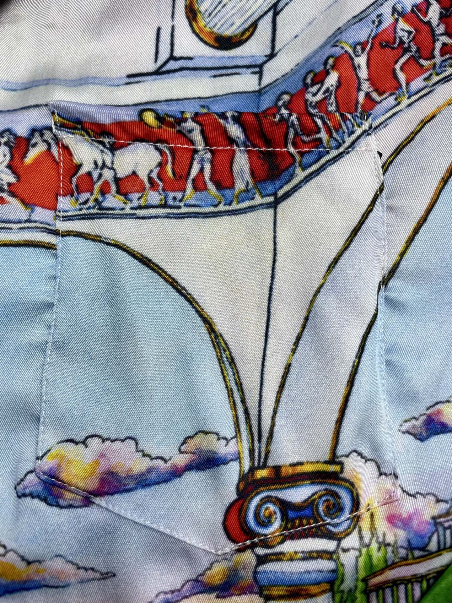 Men's CASABLANCA Long Sleeved Silk Shirt #3552