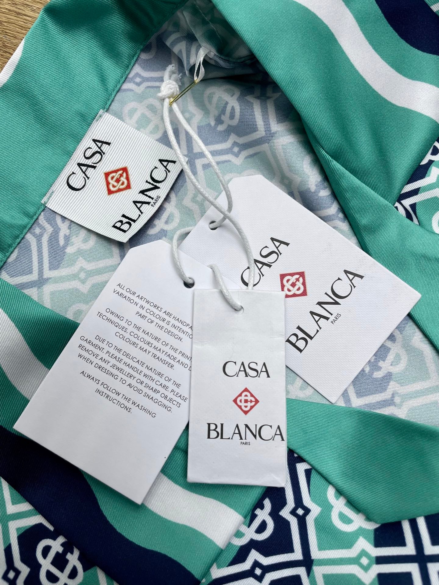 Men's CASABLANCA Long Sleeved Silk Shirt #3563