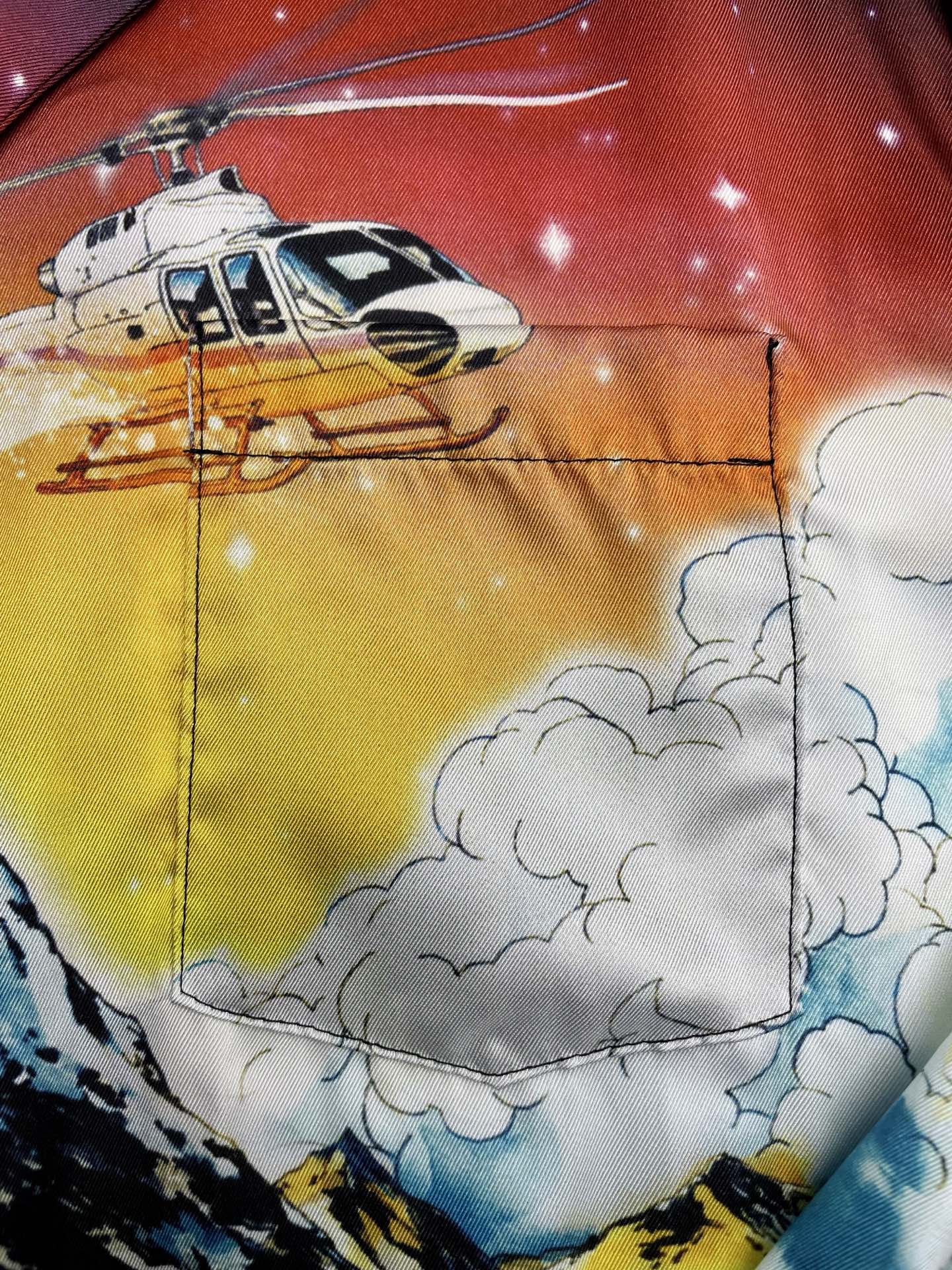 Men's CASABLANCA Long Sleeved Silk Shirt #3569