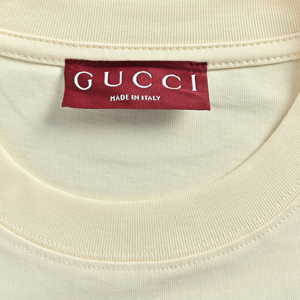 Gucci 2026 Interlocking GG Web Stripe T-Shirt — Ivory | Made in Italy